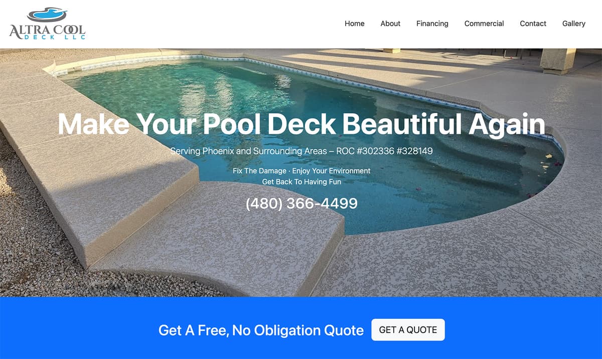 Altra Cool Deck Website