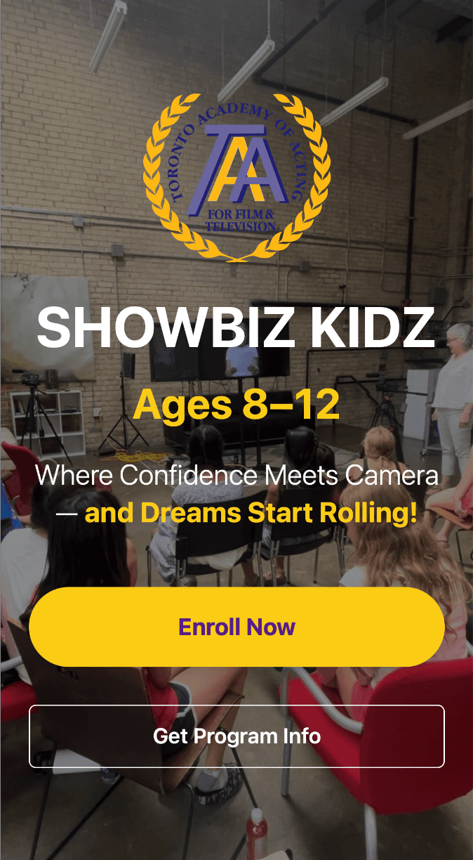 Toronto Academy of Acting Showbiz Landing Page